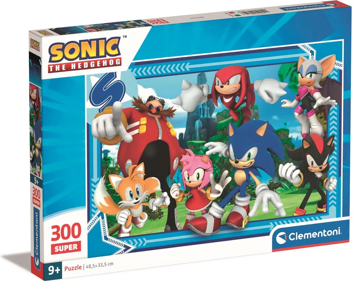 Clementoni Sonic the Hedgehog Super Sonic Puzzel 300 Stukjes - Multicolor