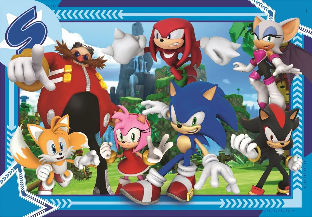 Clementoni Sonic the Hedgehog Super Sonic Puzzel 300 Stukjes - Multicolor
