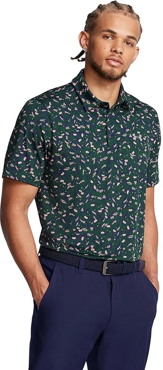 Under Armour Heren Playoff Golfpolo 3.0 - XXL - Navy Groen