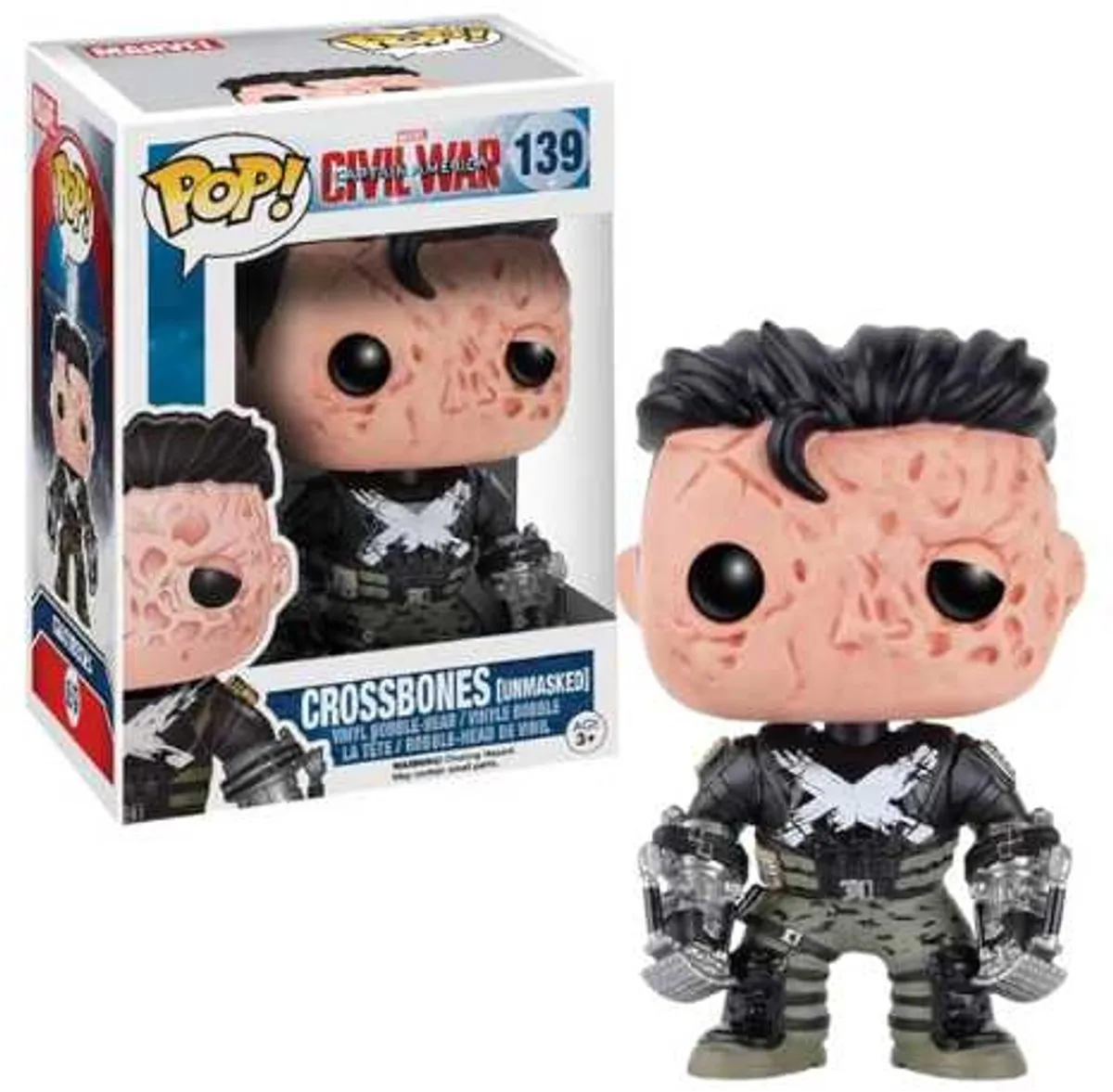 Funko Pop! Civil War Crossbones Unmasked FUN7797 Verzamelfiguur - Multicolor - afbeelding 3 van 3