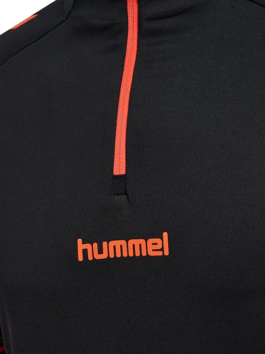 Hummel Hmlblaze Pro Training Half Zip T-shirt - Black/Orange