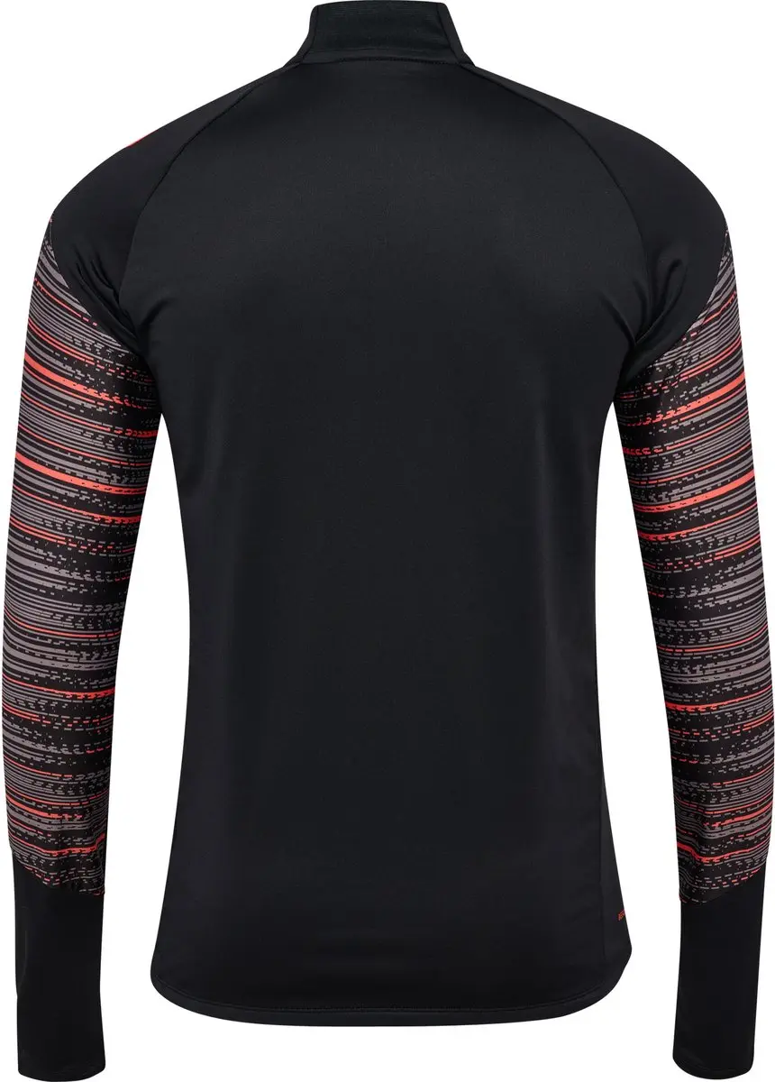 Hummel Hmlblaze Pro Training Half Zip T-shirt - Black/Orange