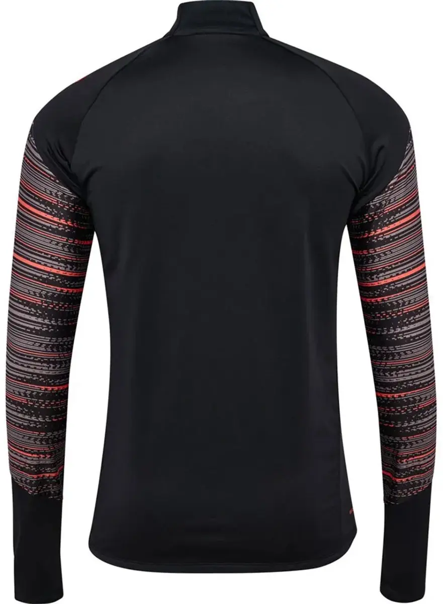 Hummel Hmlblaze Pro Training Half Zip T-shirt - Black/Orange