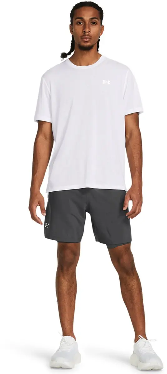 Under Armour UA Launch 7" 2-in-1 Shorts - Castlerock - afbeelding 6 van 6