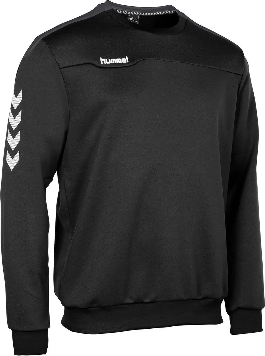 Hummel Valencia Top Round Neck Sporttrui 128 - Zwart/Grijs