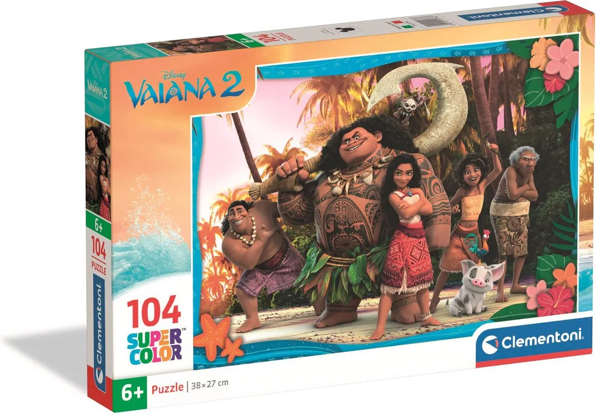 Clementoni Disney Nieuwe Kerstfilm Puzzel 104 Stukjes - Multikleur