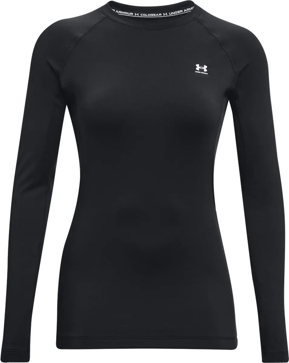 Under Armour UA CG Authentics Crew Dames Sporttrui - Zwart/Wit - afbeelding 6 van 6