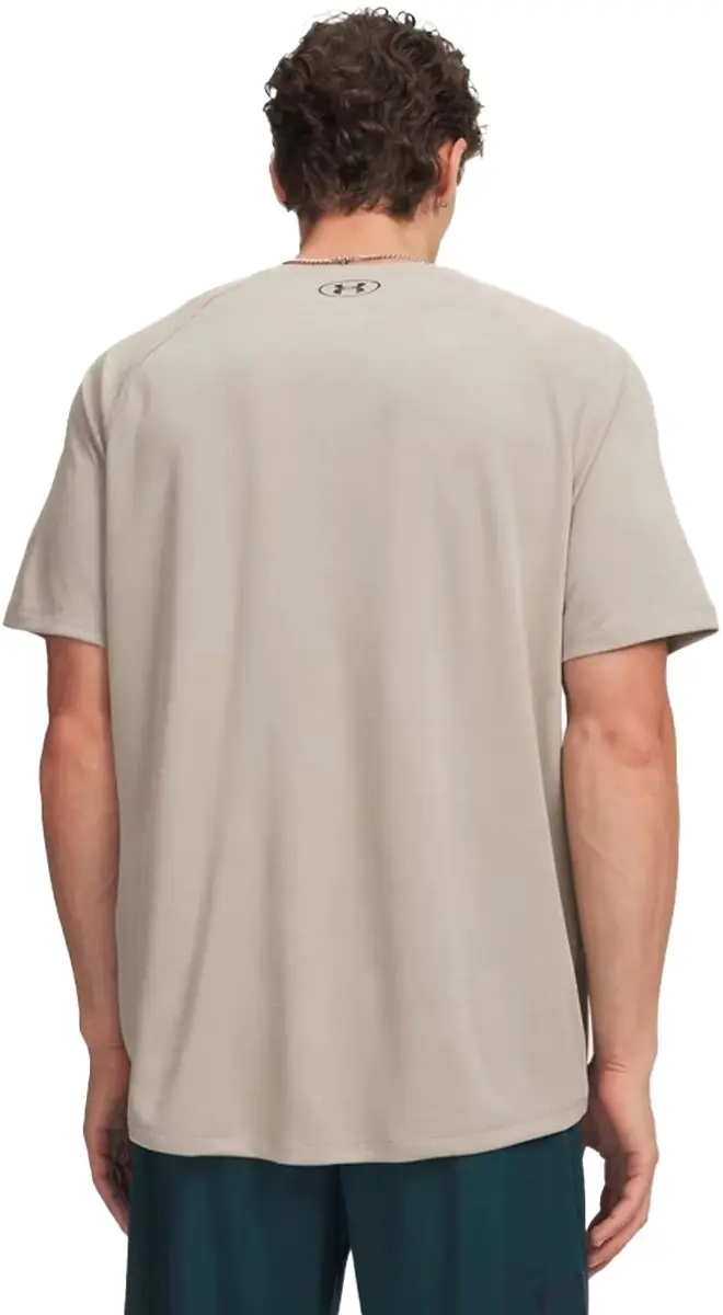 Under Armour UA Tech Textured SS-BRN Heren Sportshirt - Zwart
