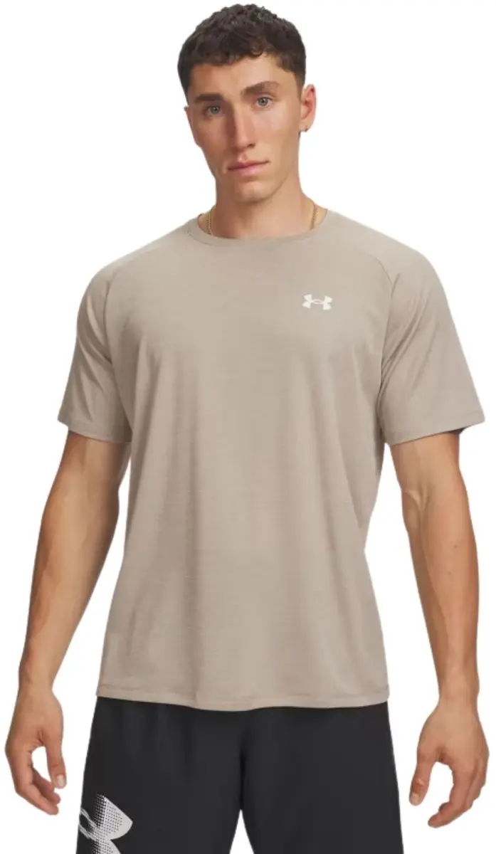 Under Armour UA Tech Textured SS-BRN Heren Sportshirt
