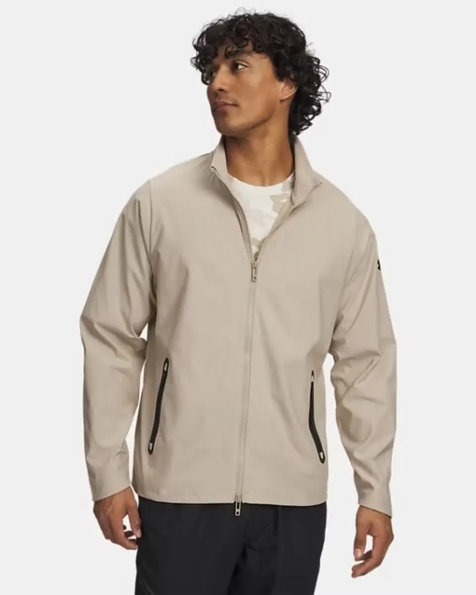 Under Armour Unstoppable Wvn FZ Non-hood Sweatshirt - Beige - XL