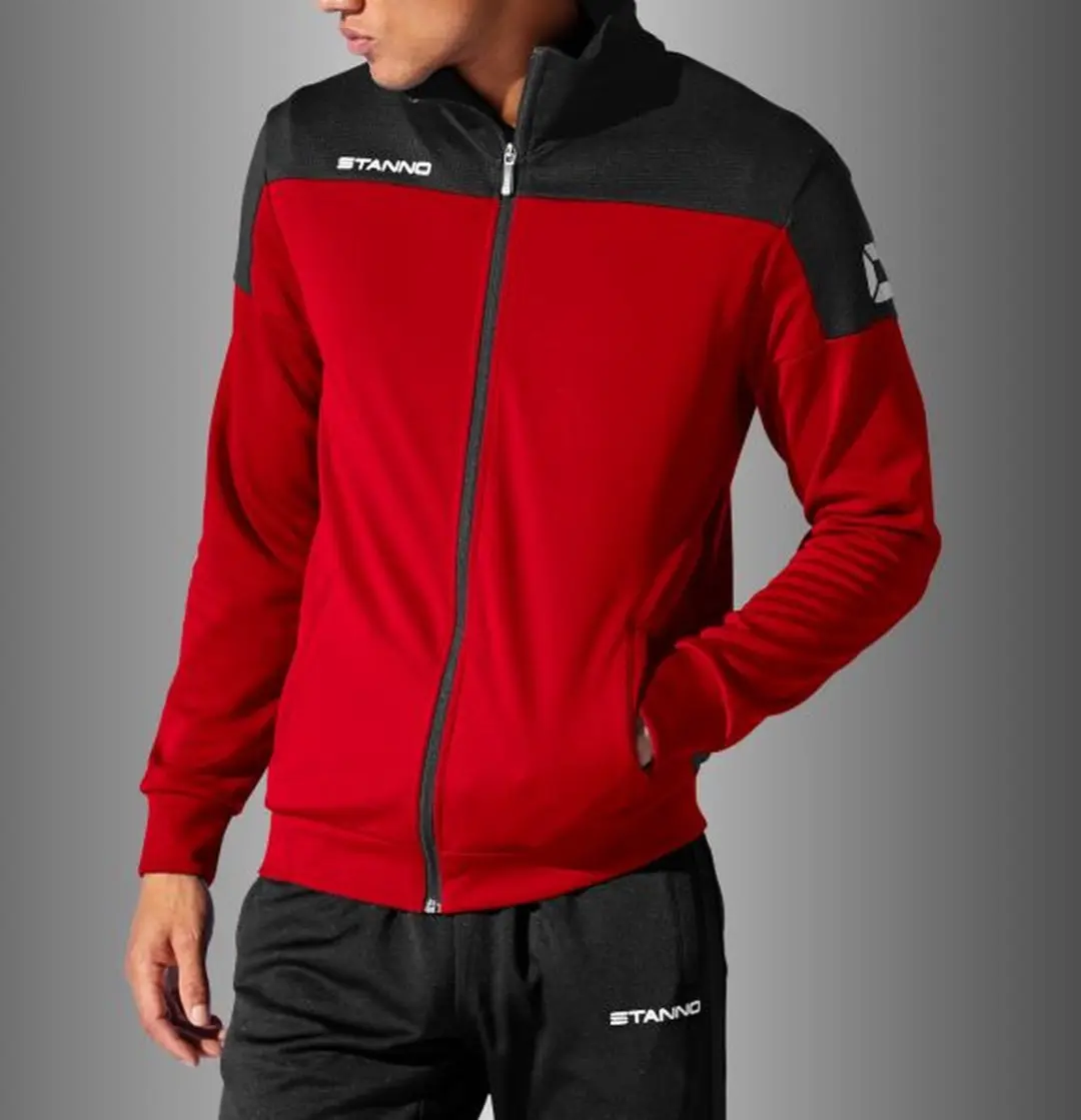 Stanno Pride Full Zip Jack - XXXL Rood/Zwart