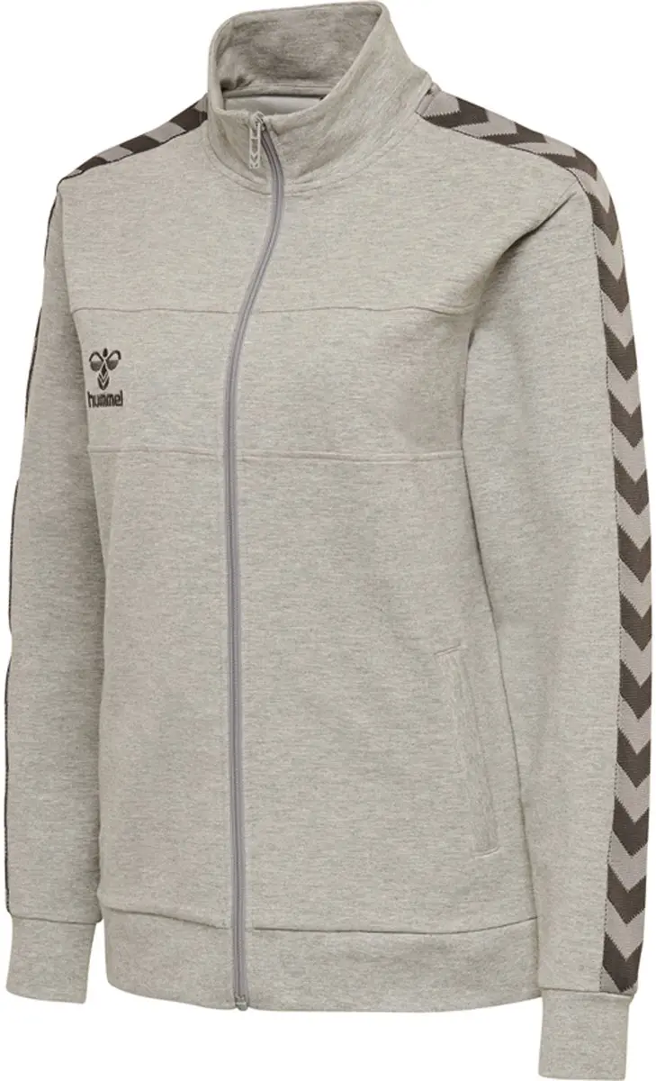 Hummel Hmlmove Classic Zip Jacket 206926 - Dames Trainingsjack - S - Grey Melange