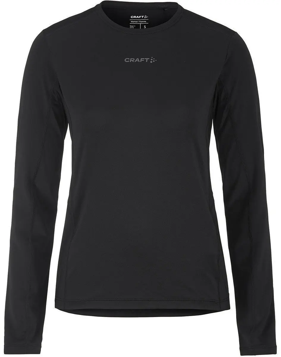 Craft ADV Essence LS Tee 2 W Dames Sportshirt - L - Zwart