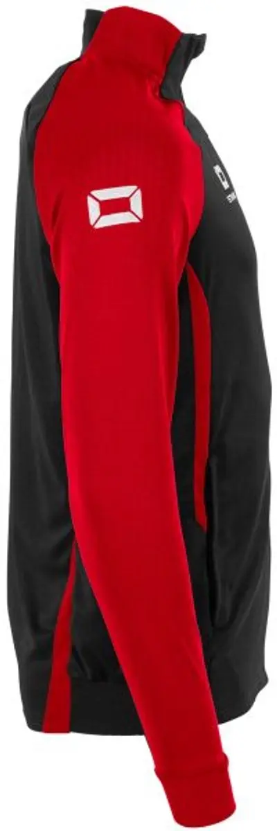 Stanno Stadio Full Zip Top - S - Zwart/Rood