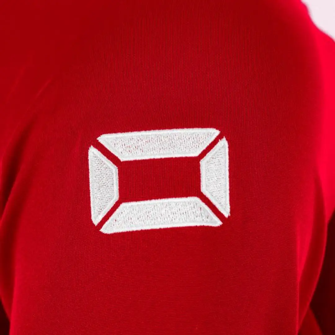 Stanno Stadio Full Zip Top - S - Zwart/Rood