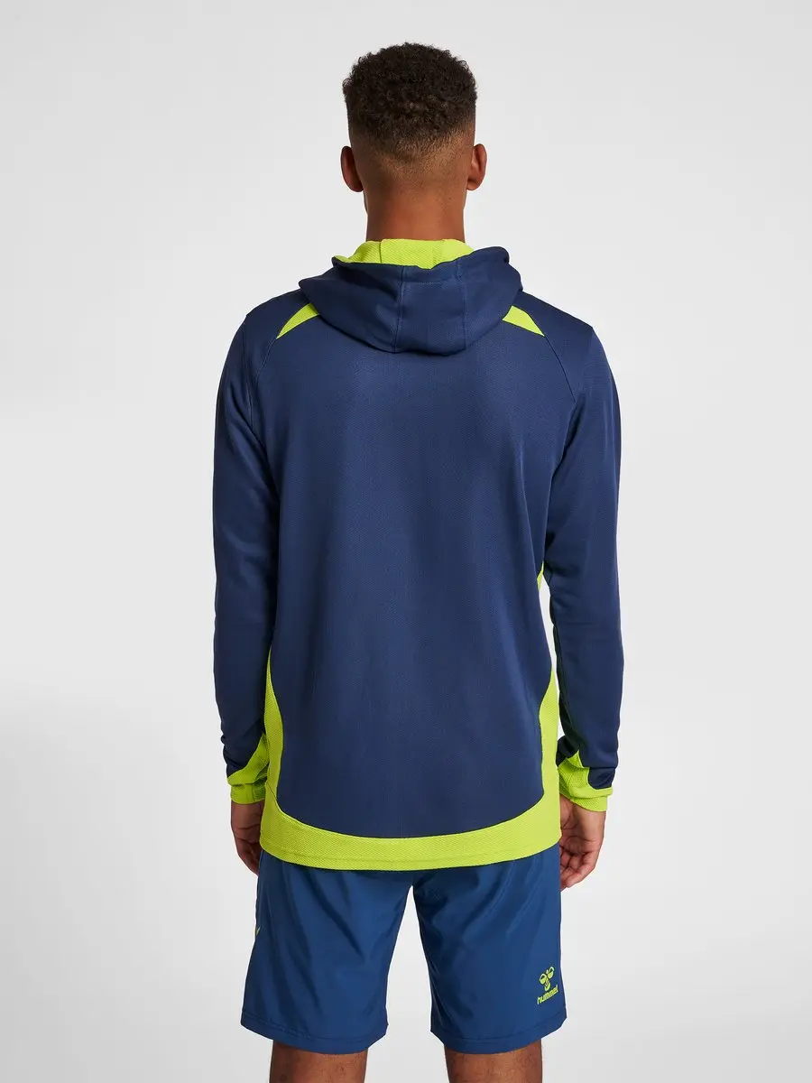 Hummel Lead Poly Hoodie - S - Dark Denim