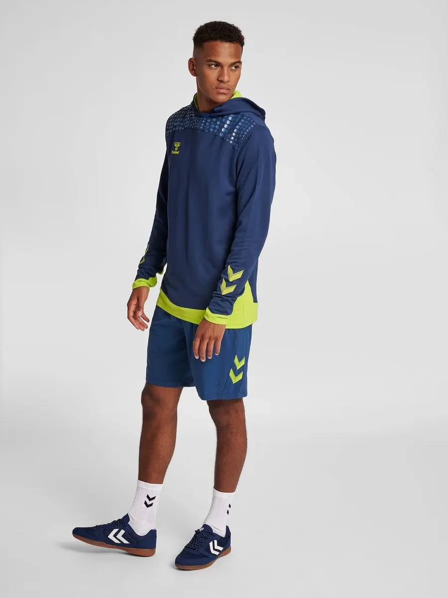 Hummel Lead Poly Hoodie - S - Dark Denim
