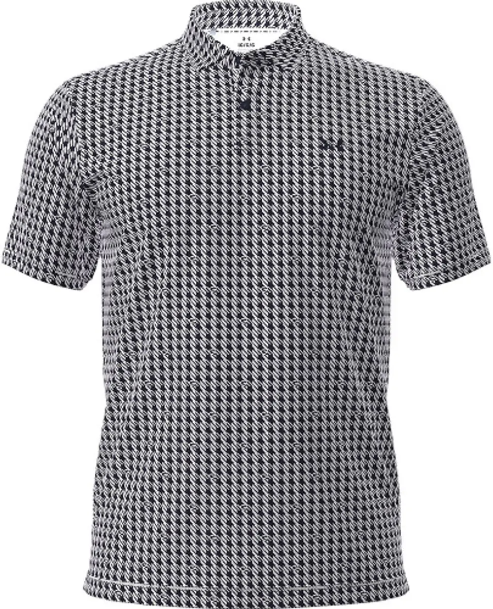 Under Armour T2G Polo Houndstooth Wit M