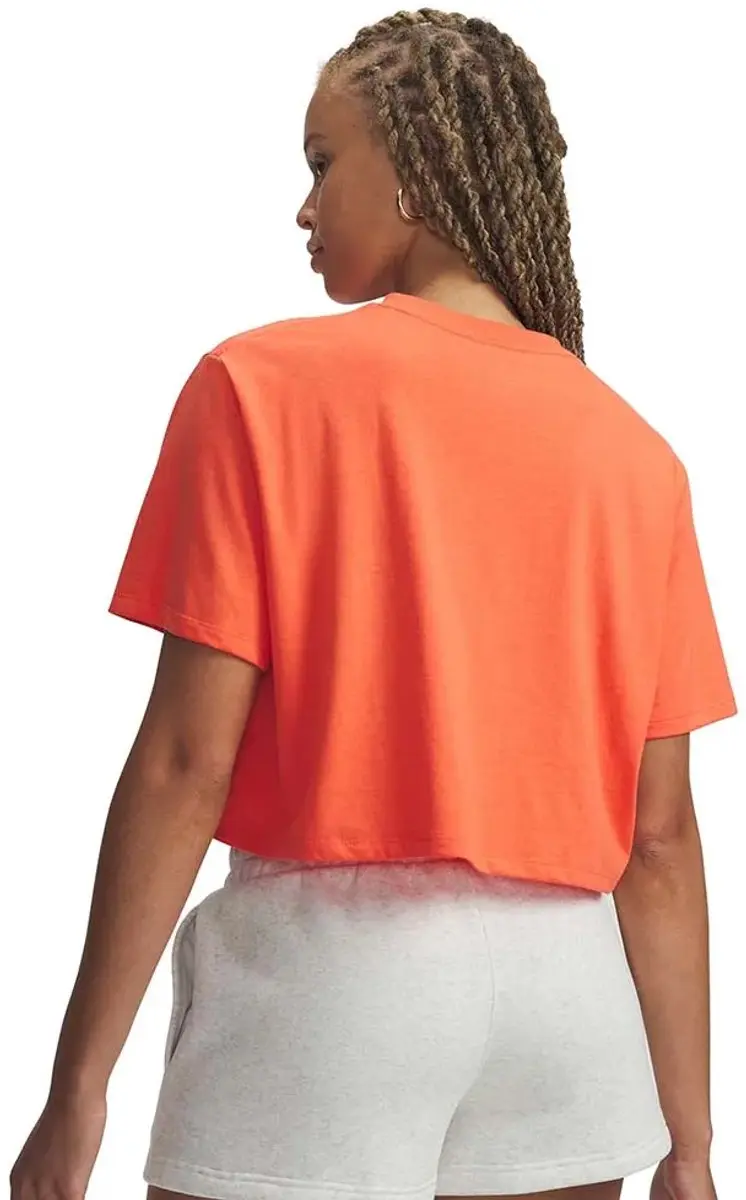 Under Armour WM Crop T-shirt - Oranje S
