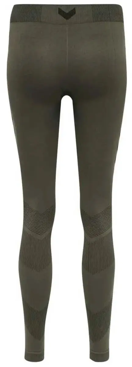 Hummel First SS Training Tight Dames Thermobroek - M/L - Bruin - afbeelding 3 van 6