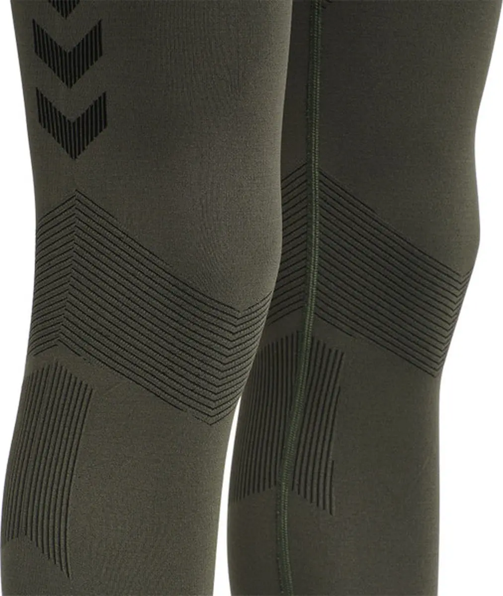 Hummel First SS Training Tight Dames Thermobroek - M/L - Bruin - afbeelding 5 van 6