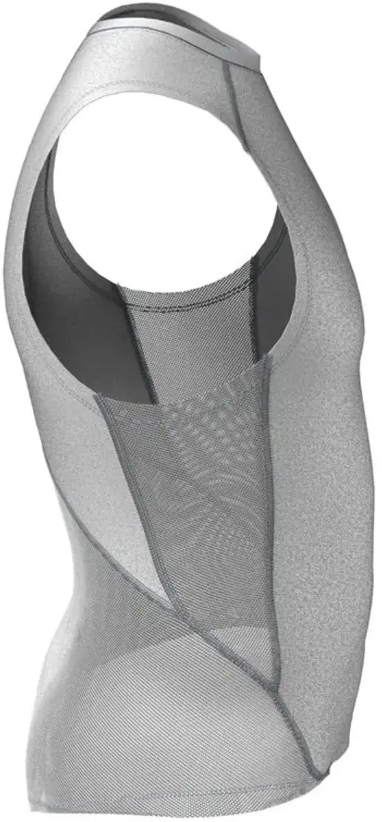 Under Armour UA HG Armour Comp SL-WHT Heren Sportshirt - Wit/Zwart