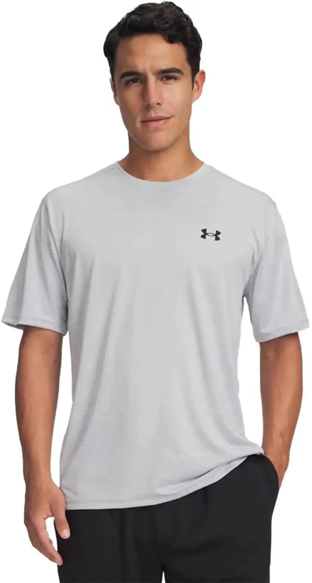 Under Armour UA Tech Vent SS Heren Sportshirt - Halo Grijs