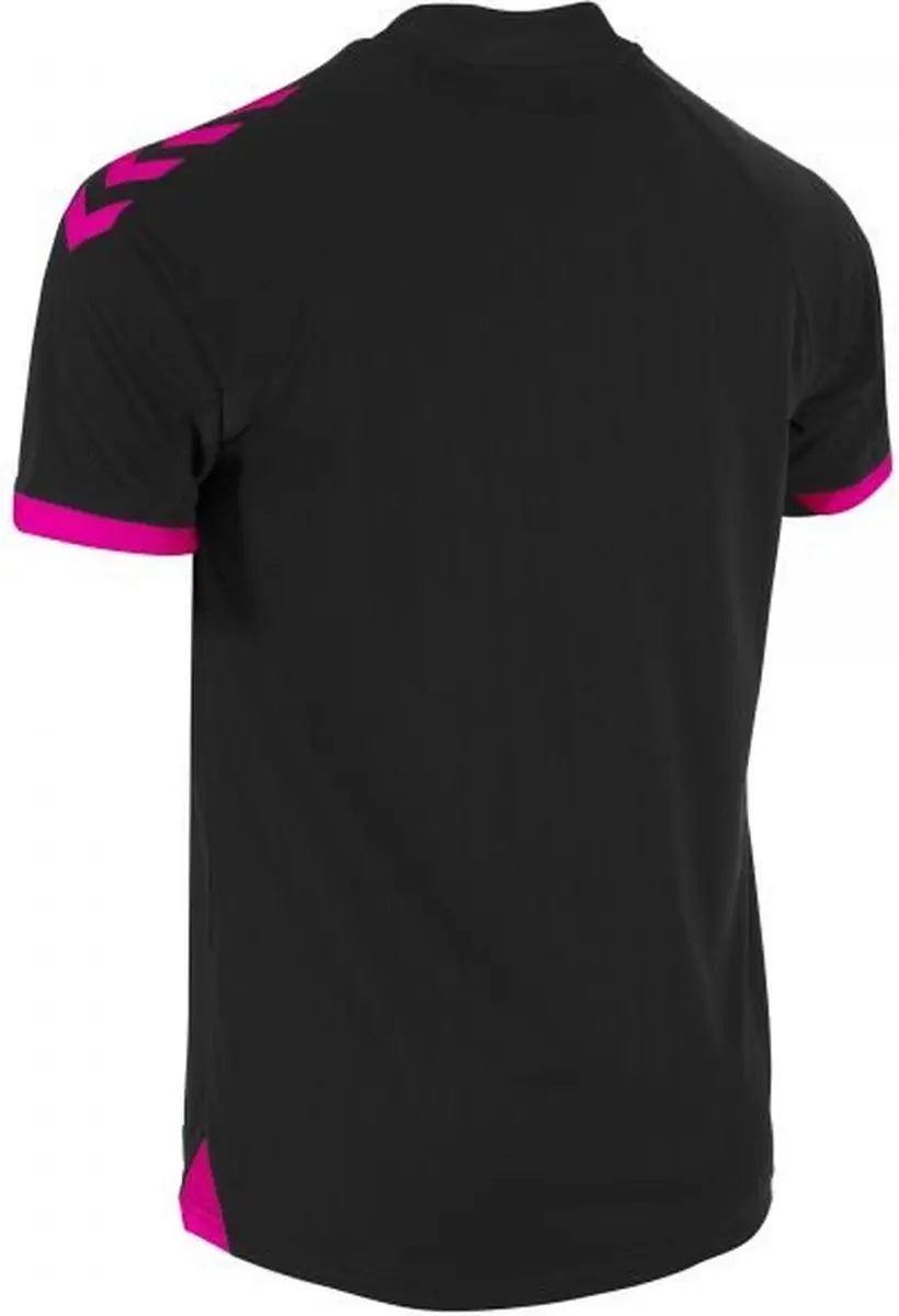 Hummel Fyn Shirt Korte Mouw Kinderen 116 - Zwart/Magenta - afbeelding 6 van 6