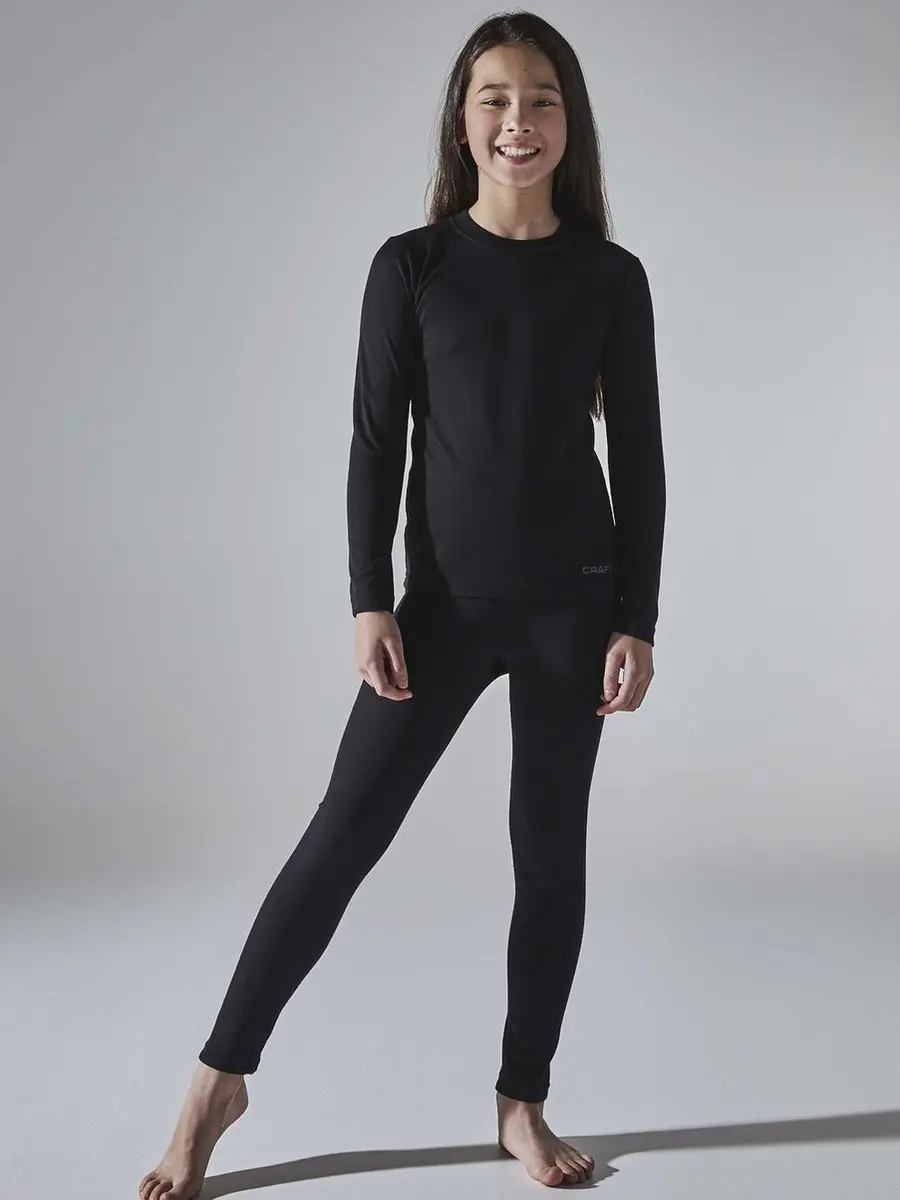 Craft Core Dry Active Comfort LS Shirt Junior 146 - Zwart