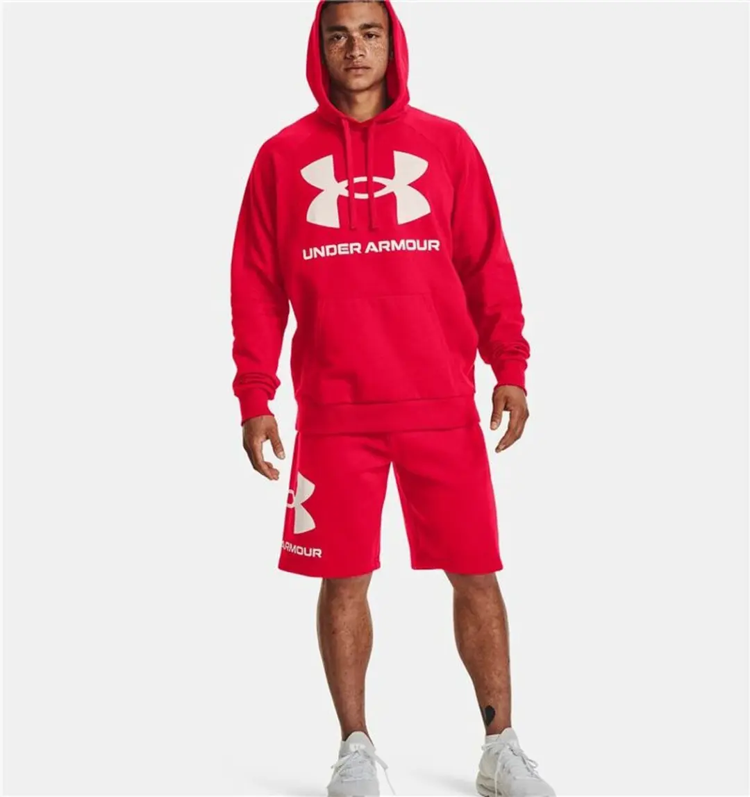 Under Armour Rival Big Logo Hoodie - Rood S
