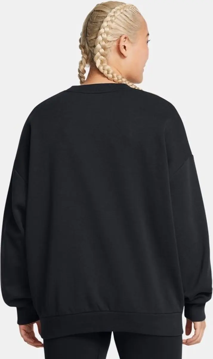 Under Armour Rival Fleece Os Crew Dames T-shirt - M - Zwart