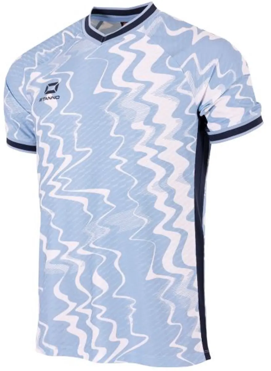 Stanno Wave Shirt - M - Lichtblauw/Wit/Navy