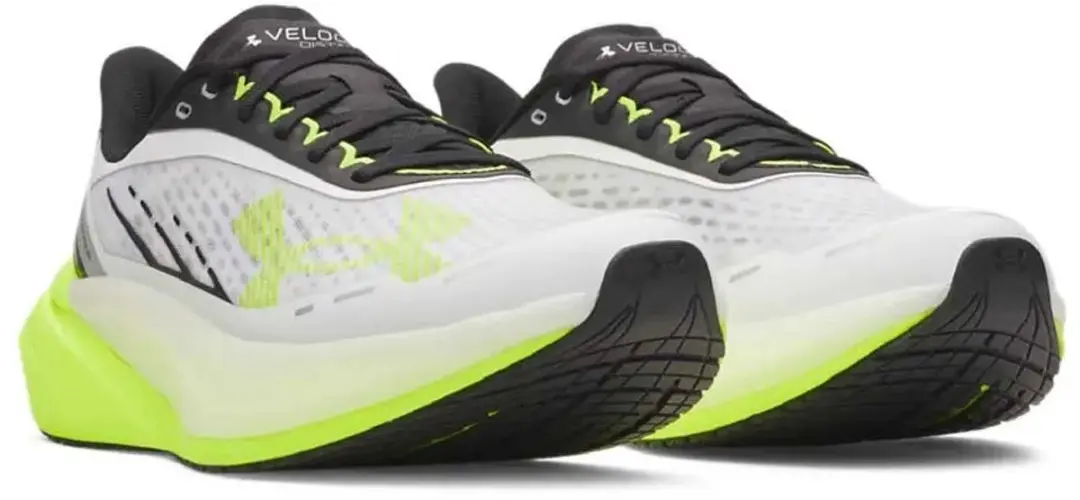 Under Armour Velociti Distance Hardloopschoenen 44.5 - Wit/High Vis Geel