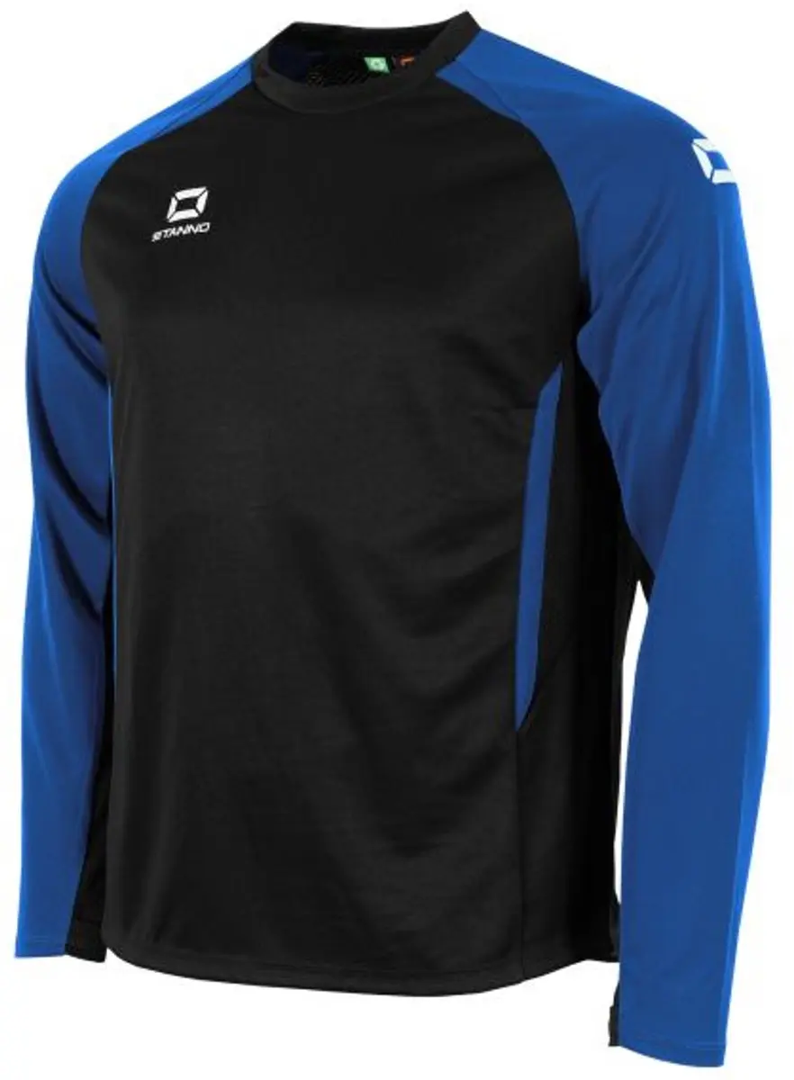 Stanno Stadio Round Neck Top Sporttrui 164 - Zwart/Blauw