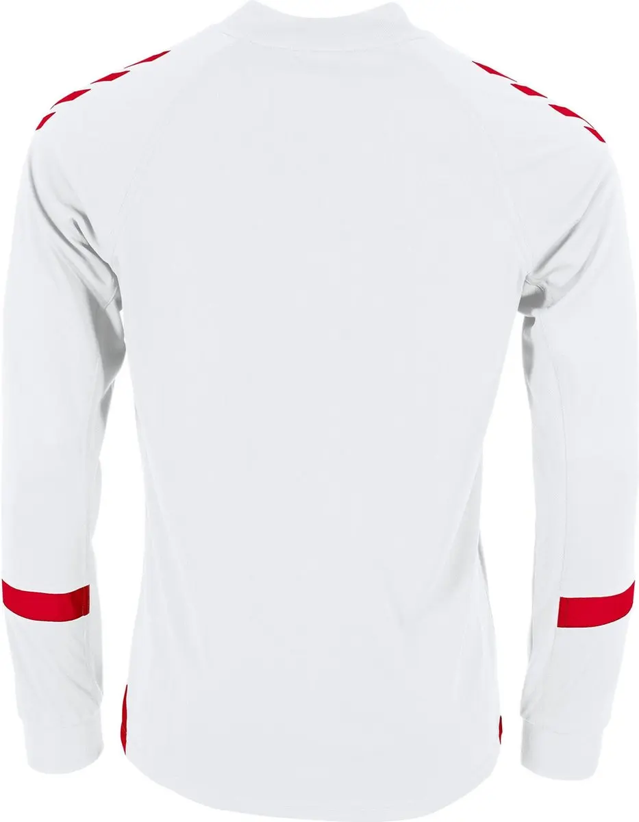 Hummel Fyn Voetbalshirt Lange Mouw Heren - XL - Wit/Rood