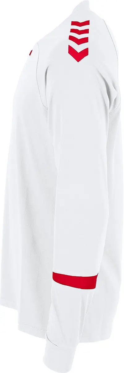 Hummel Fyn Voetbalshirt Lange Mouw Heren - XL - Wit/Rood