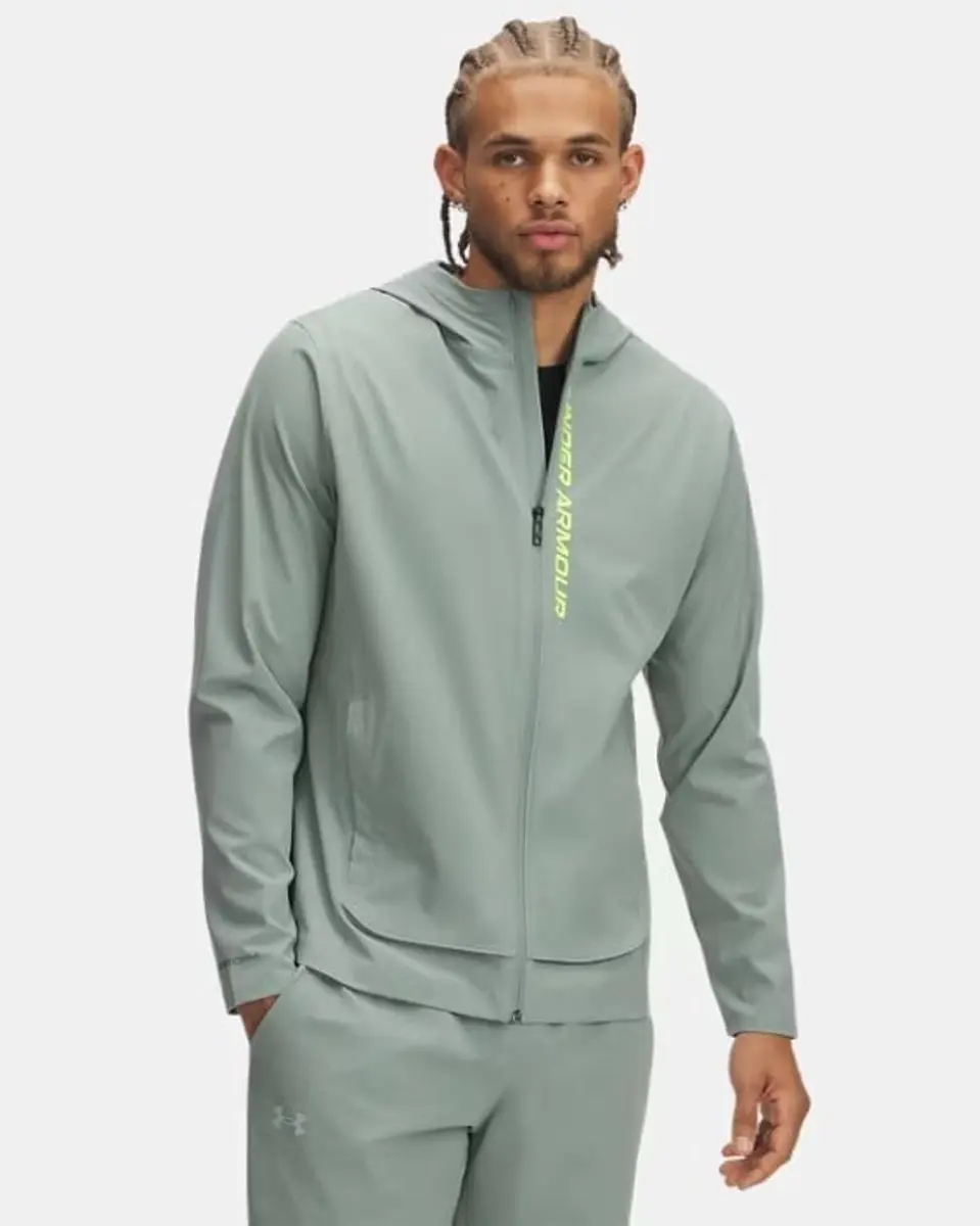 Under Armour Outrun The Storm Windjack - Silica Green/XL