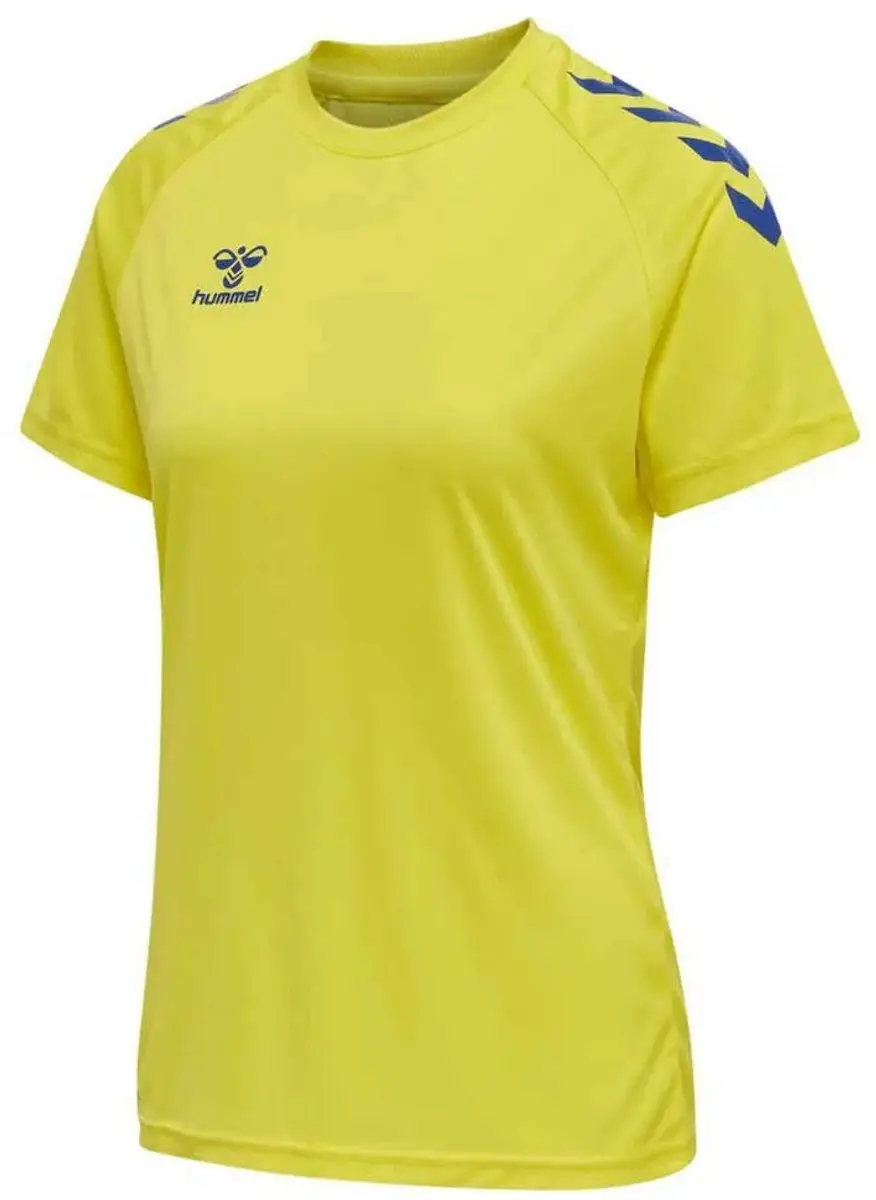 Hummel Hmlcore Xk Core Poly Tee S/S Dames Sportshirt - Geel - afbeelding 6 van 6