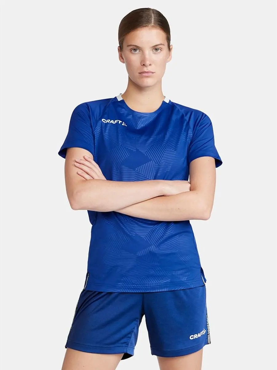 Craft Premier Solid Shirt Dames Korte Mouw XXL - Royal