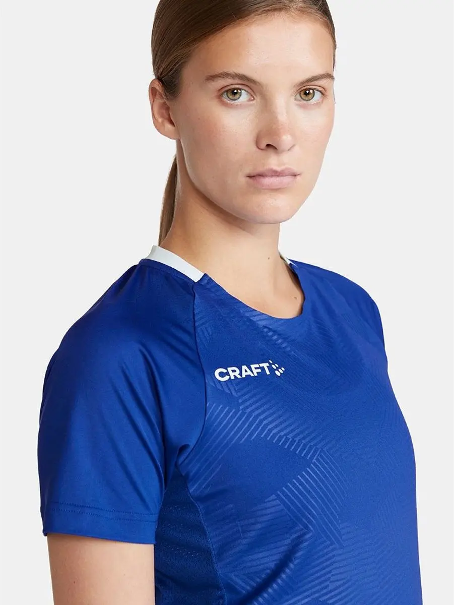 Craft Premier Solid Shirt Dames Korte Mouw XXL - Royal