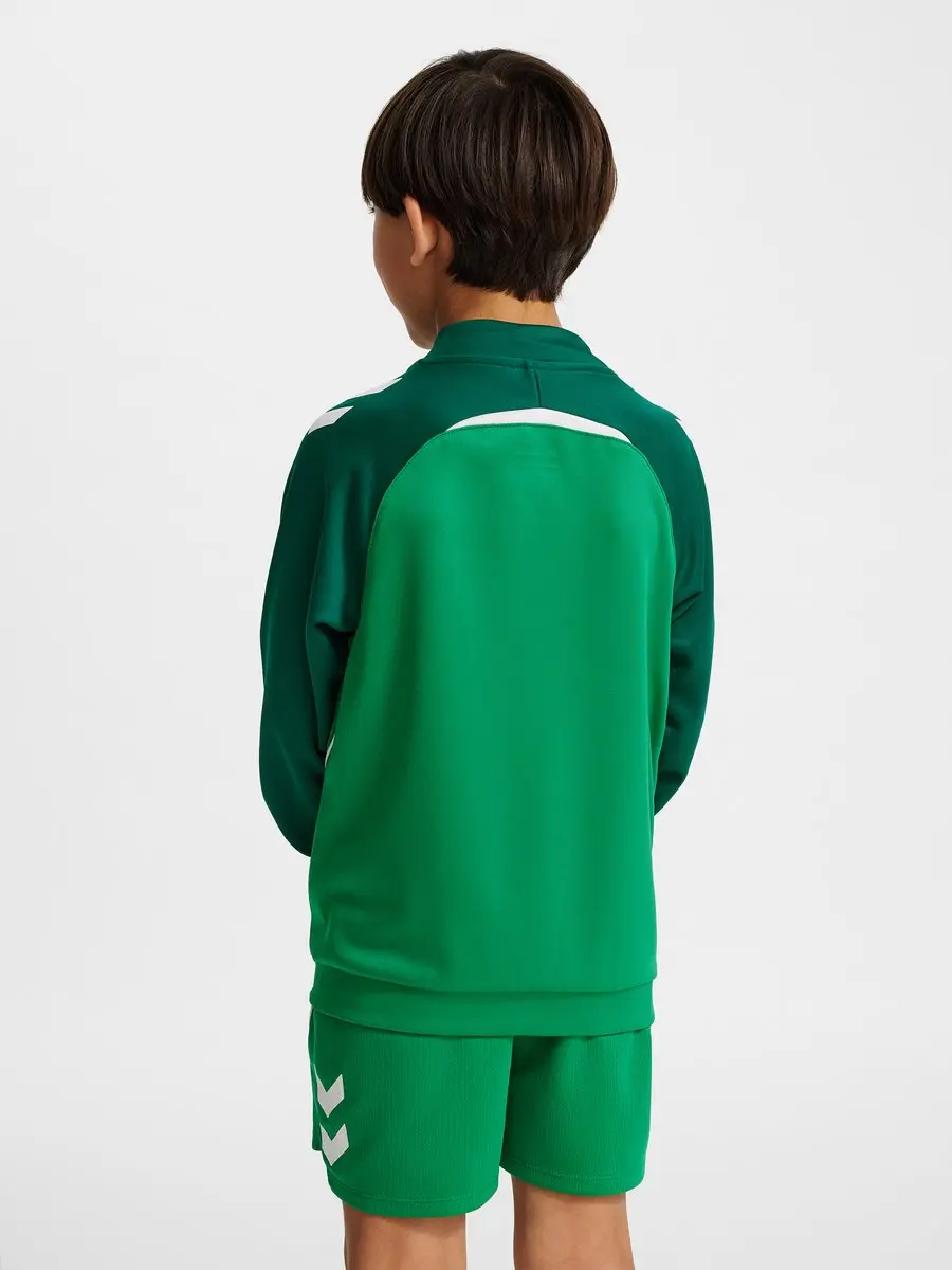 Hummel HMLLead 2.0 Track Zip Jacket Kids 140 - Jelly Bean/Evergreen - afbeelding 6 van 6
