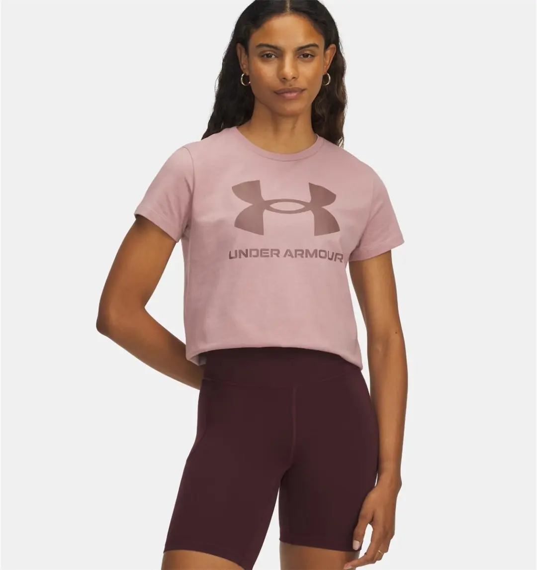 Under Armour Logo SS Dames T-shirt 1356305-673