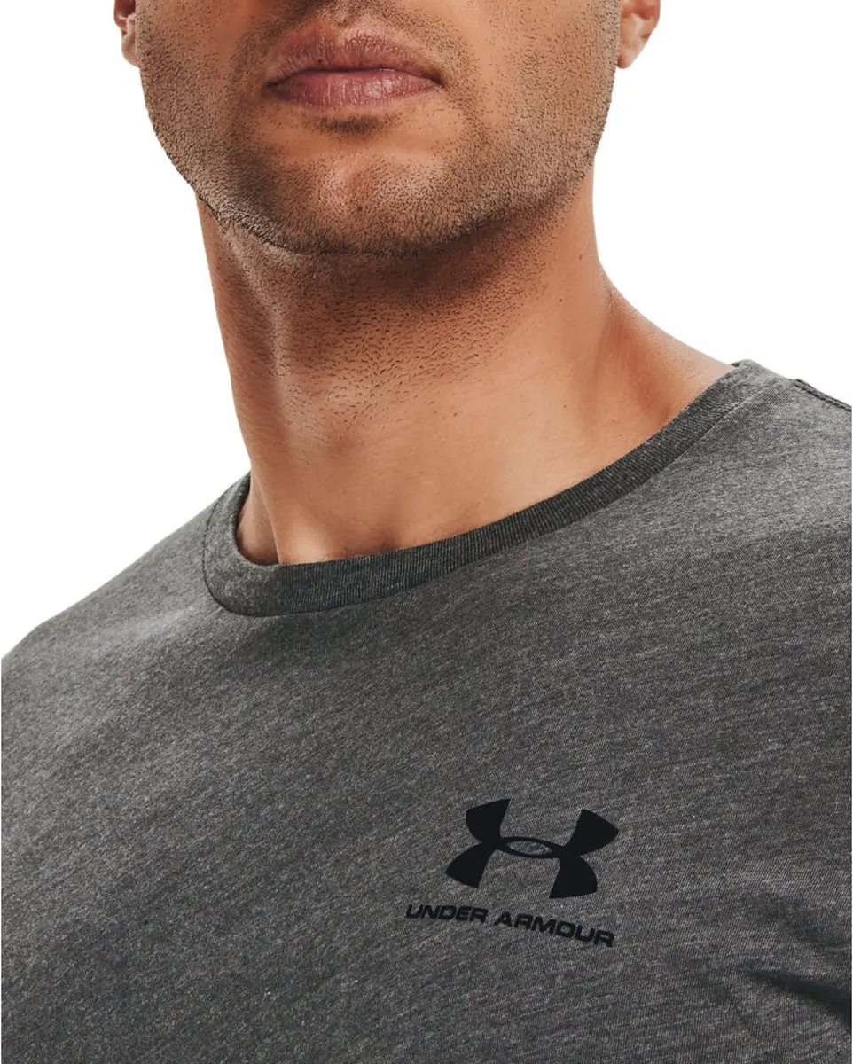 Under Armour UA M Sportstyle LC SS Heren Sportshirt - Grijs