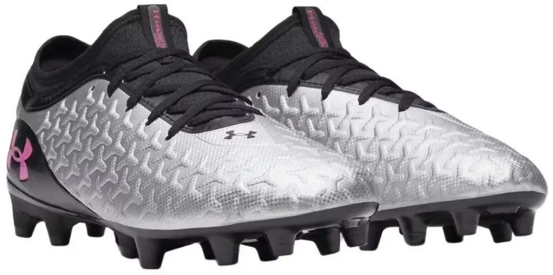 Under Armour Magnetico Select 6 FG Voetbalschoenen - 44.5 - Zilver/Zwart