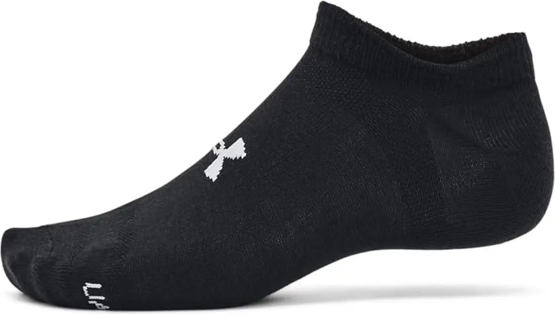 Under Armour UA Essential No Show 6pk Sportsokken - Zwart/Grijs