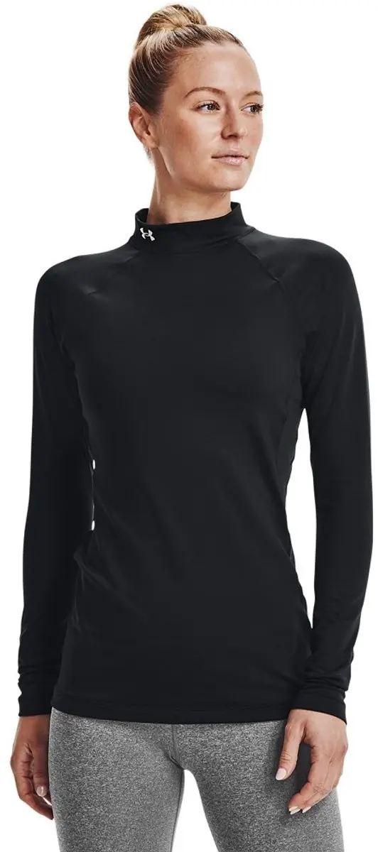 Under Armour UA CG Authentics Mockneck Thermoshirt - Zwart M