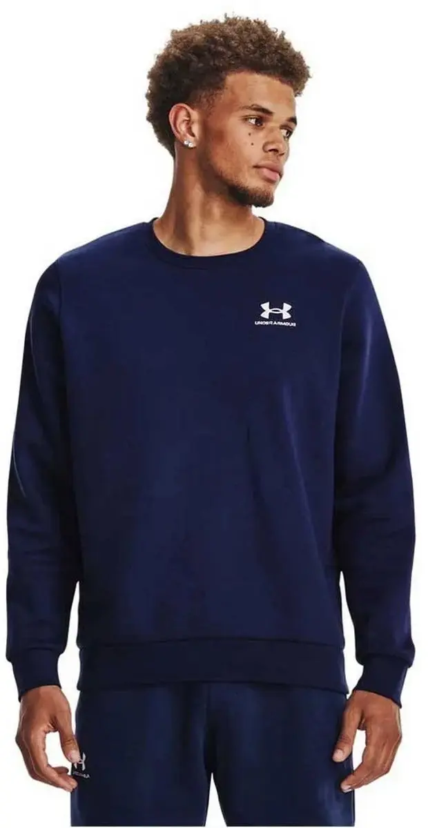 Under Armour UA Essential Fleece Crew Pullover - XS - Midnight Navy - afbeelding 6 van 6