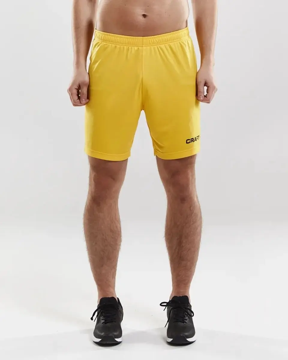 Craft Squad Short Sportbroek Dames - Maat L - Geel/Zwart
