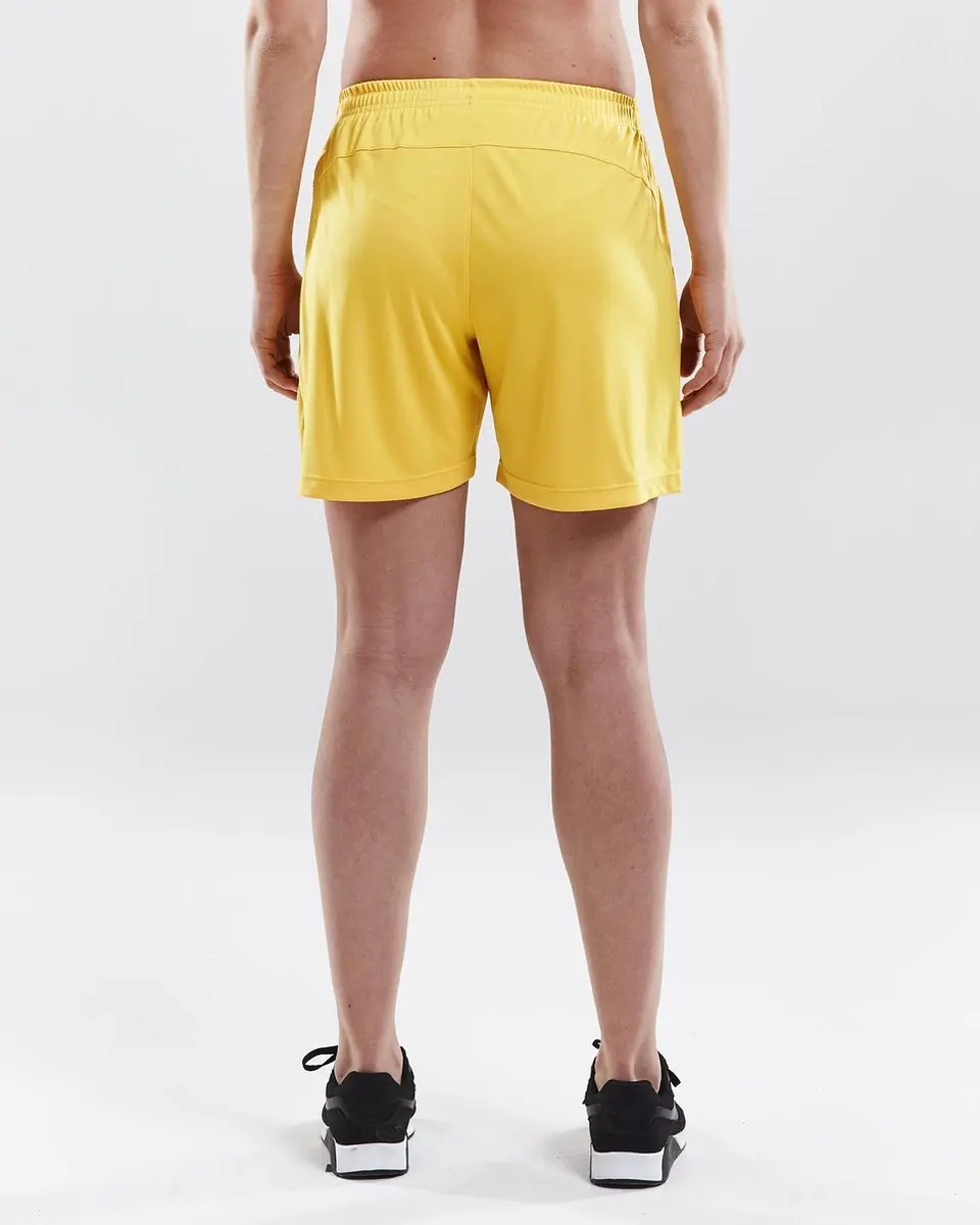 Craft Squad Short Sportbroek Dames - Maat L - Geel/Zwart