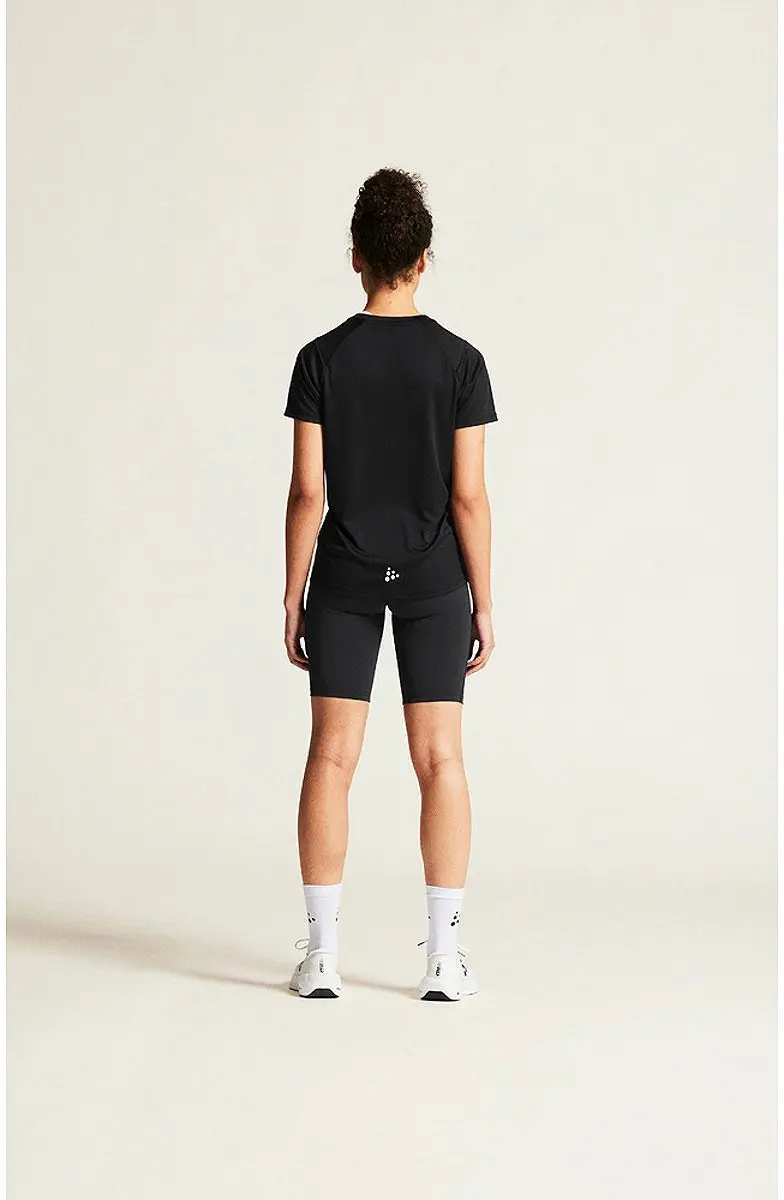 Craft Rush 2.0 Shirt Dames - S - Zwart